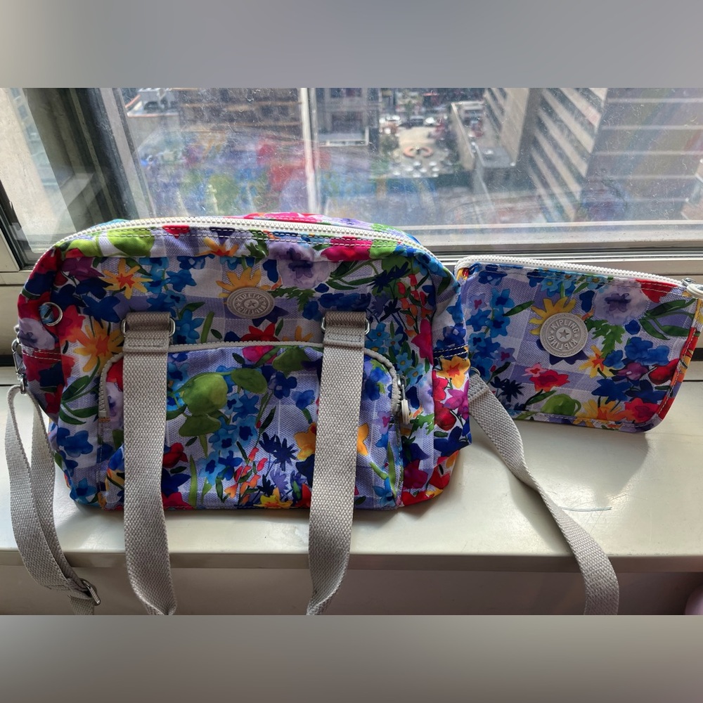 Kipling Floral Crossbody Bag Set - Multicolor